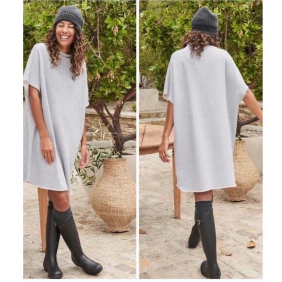 Frank & Eileen Ella The Easiest Dress Triple Fleece Gray Melange Medium Large - Picture 1 of 13